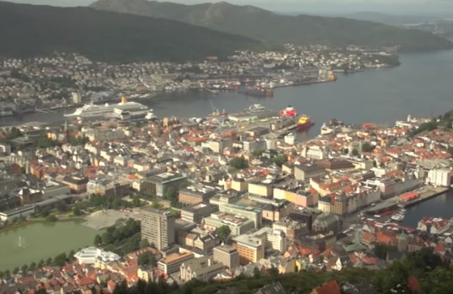 Bergen from elevation Bergen from elevation