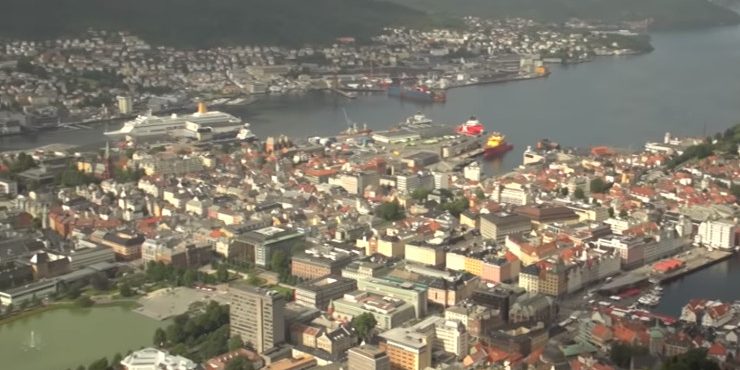 Bergen from elevation Bergen from elevation